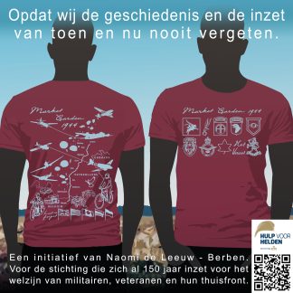 Shirt  Market Garden 1944 - maroon rood