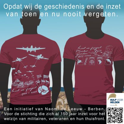 Shirt  Market Garden 1944 - maroon rood