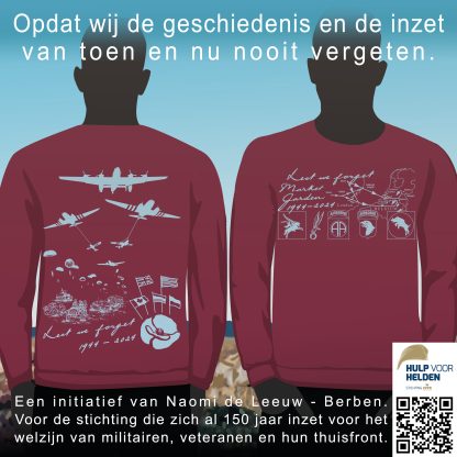 Sweater Market Garden 1944 - maroon rood