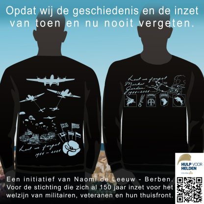 Sweater Market Garden 1944 - zwart