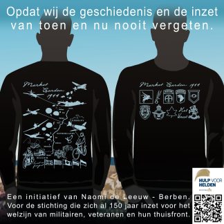 Sweater Market Garden 1944 - zwart