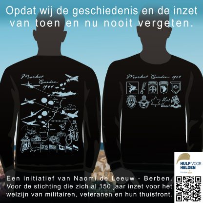 Sweater Market Garden 1944 - zwart