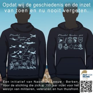Hoodie Market Garden 1944 - blauw