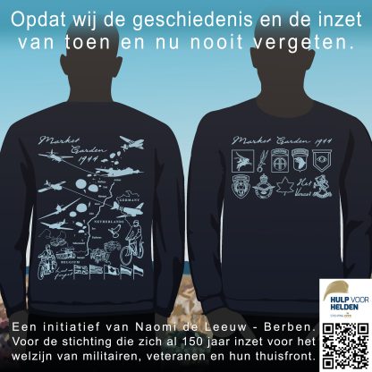 Sweater Market Garden 1944 - blauw